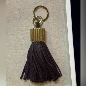 India Hicks Agra Tassel Keychain *NEW IN BOX* Burgundy